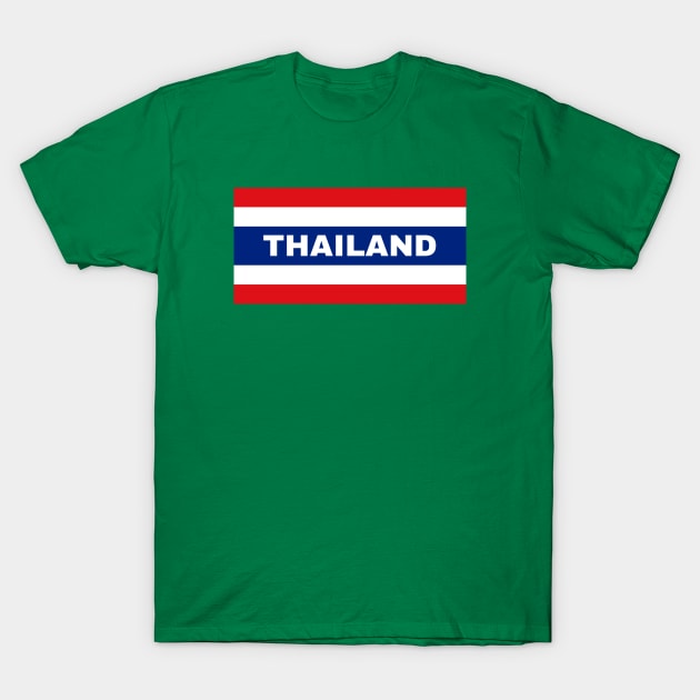 Thailand in Thai Flag T-Shirt by aybe7elf